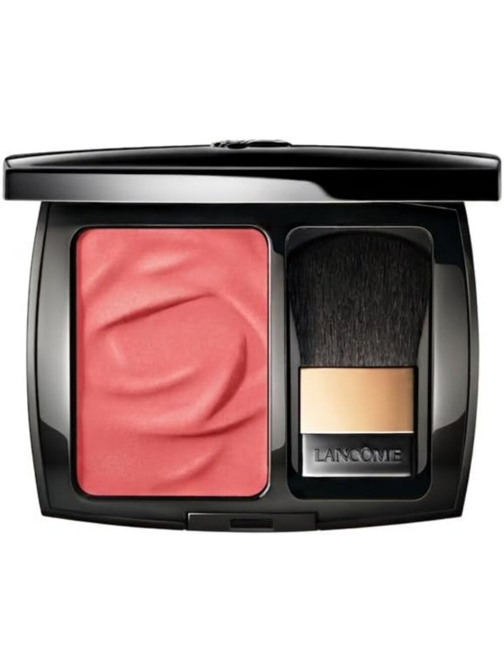Oil-Free Longwear Powder Blush with Brush - Flawless Finish, Natural Glow